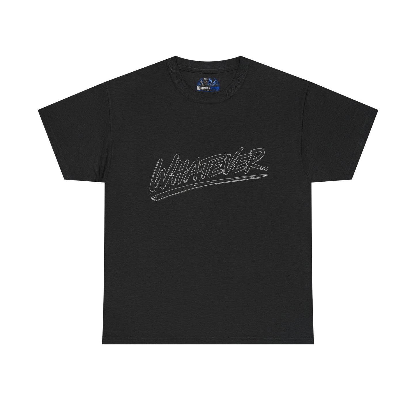 Whatever Graphic Tee — Casual Script Attitude T-Shirt