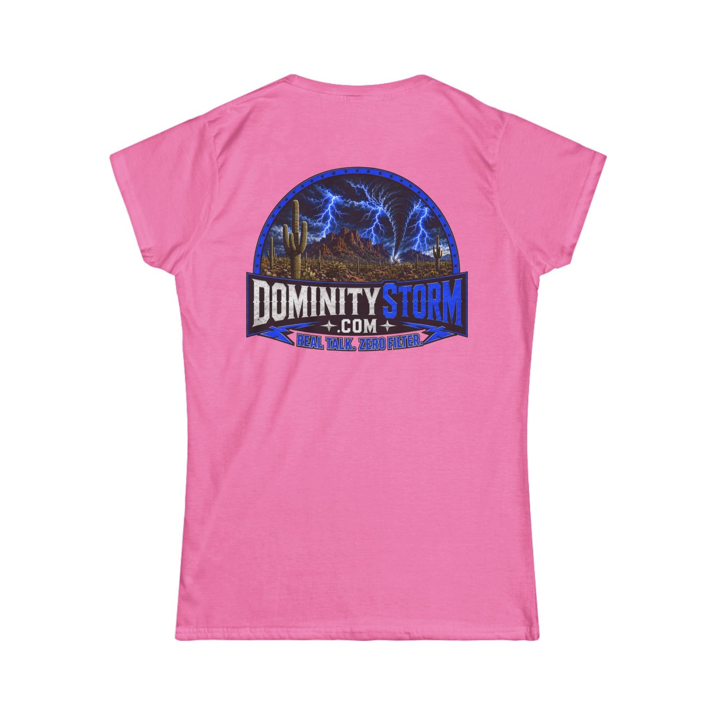 A DominityStorm Lightning Logo Tee — Women's Graphic T‑Shirt