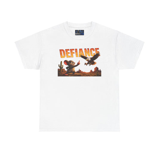 Defiance Desert Tee — Western Eagle & Cowboy Graphic T-Shirt