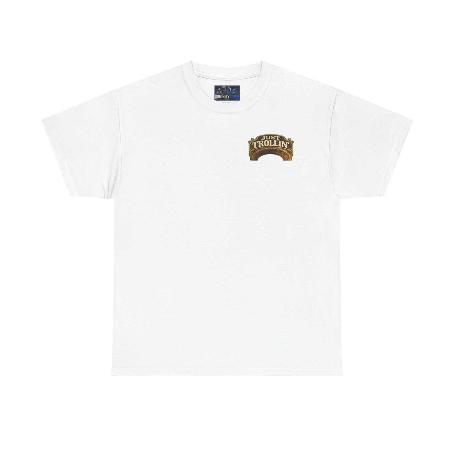 T-Shirt — "Just Trollin'" Vintage Fantasy Troll Graphic Tee