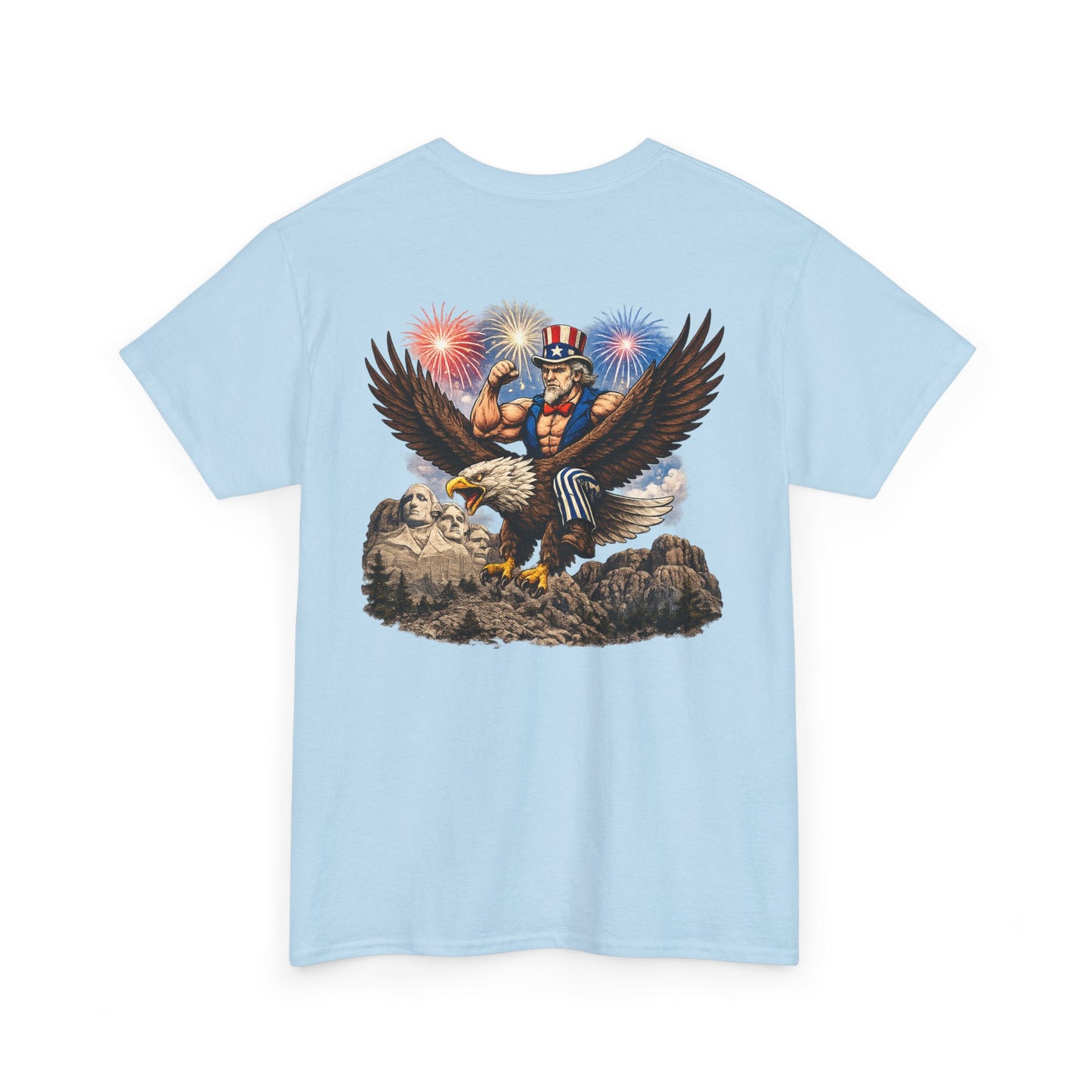 Patriotic Uncle Sam Eagle T-Shirt – 4th of July Fireworks Tee