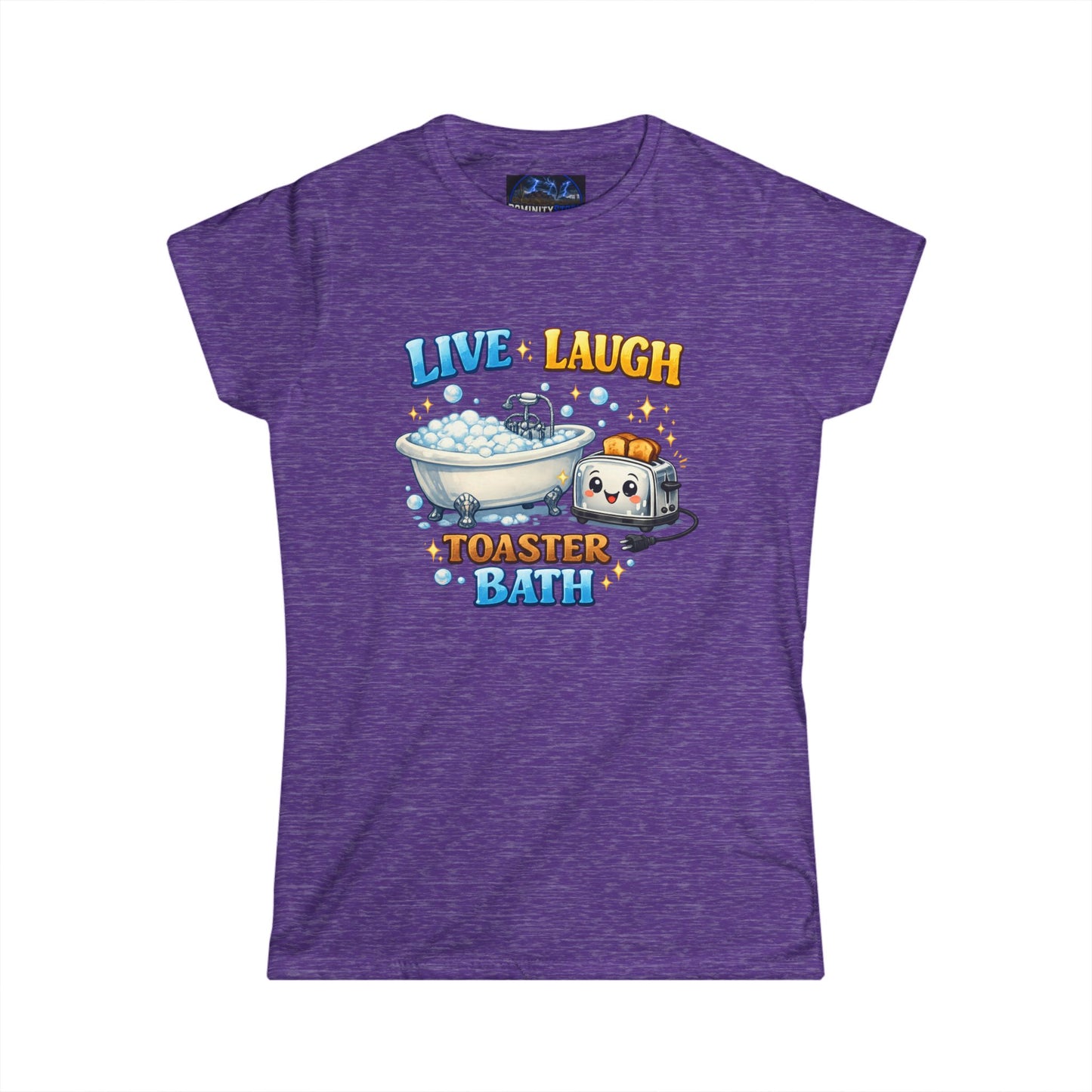 Graphic Tee — Cute 'Live Laugh Toaster Bath' Funny Kawaii Bathing Toaster T-Shirt