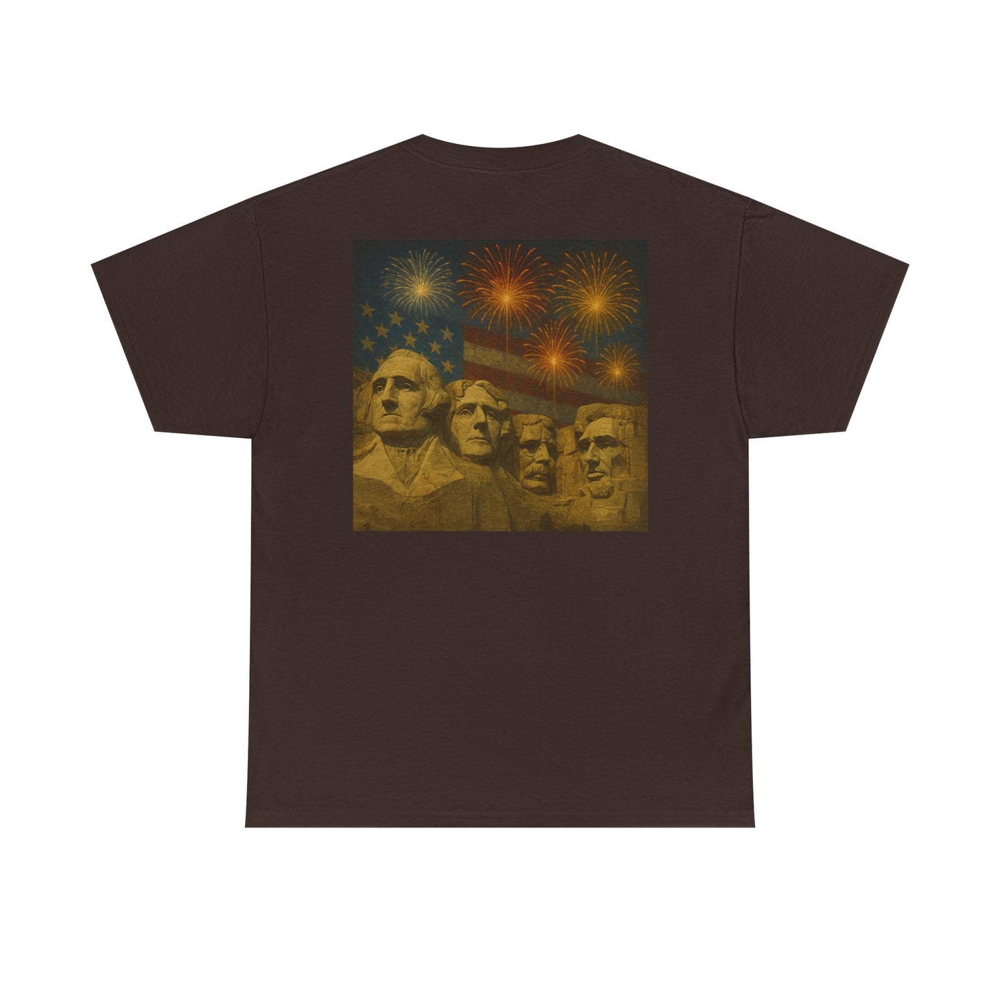 Mount Rushmore Fireworks T-Shirt – Patriotic Fourth of July Tee