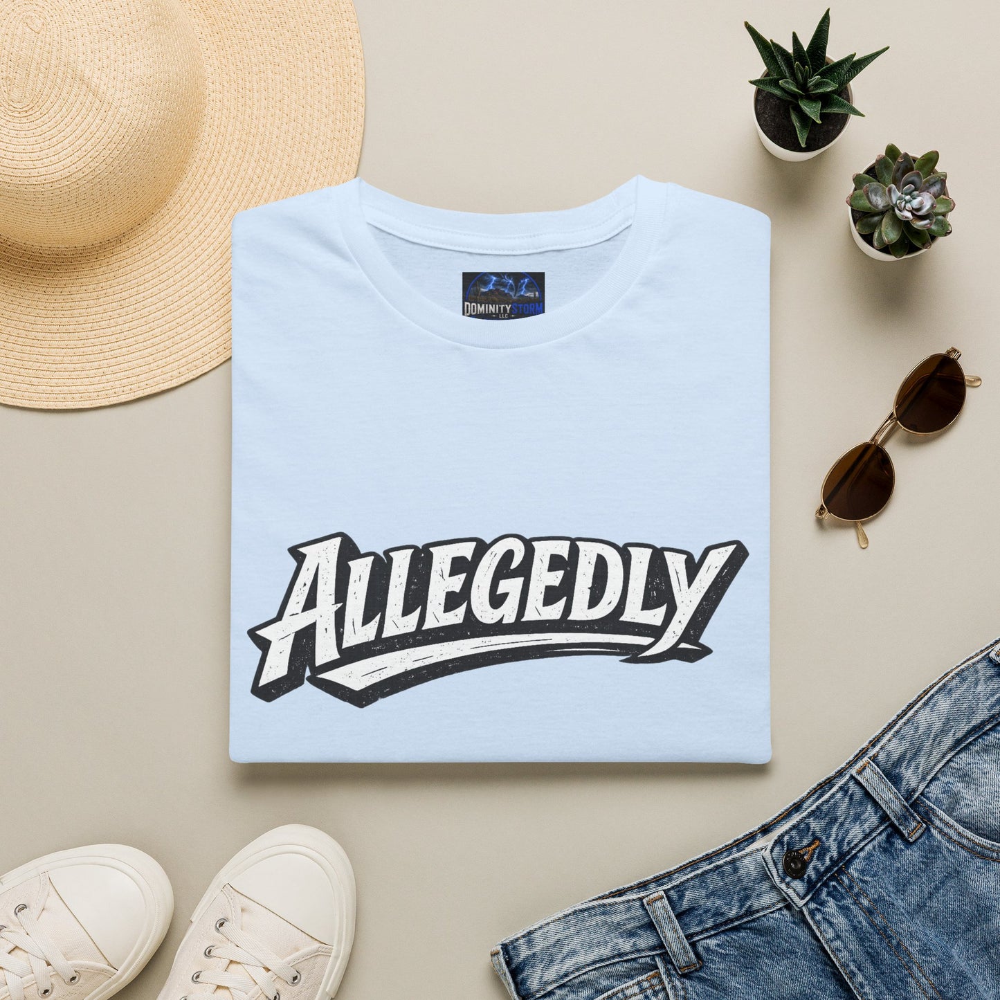 Allegedly Retro Script T-Shirt