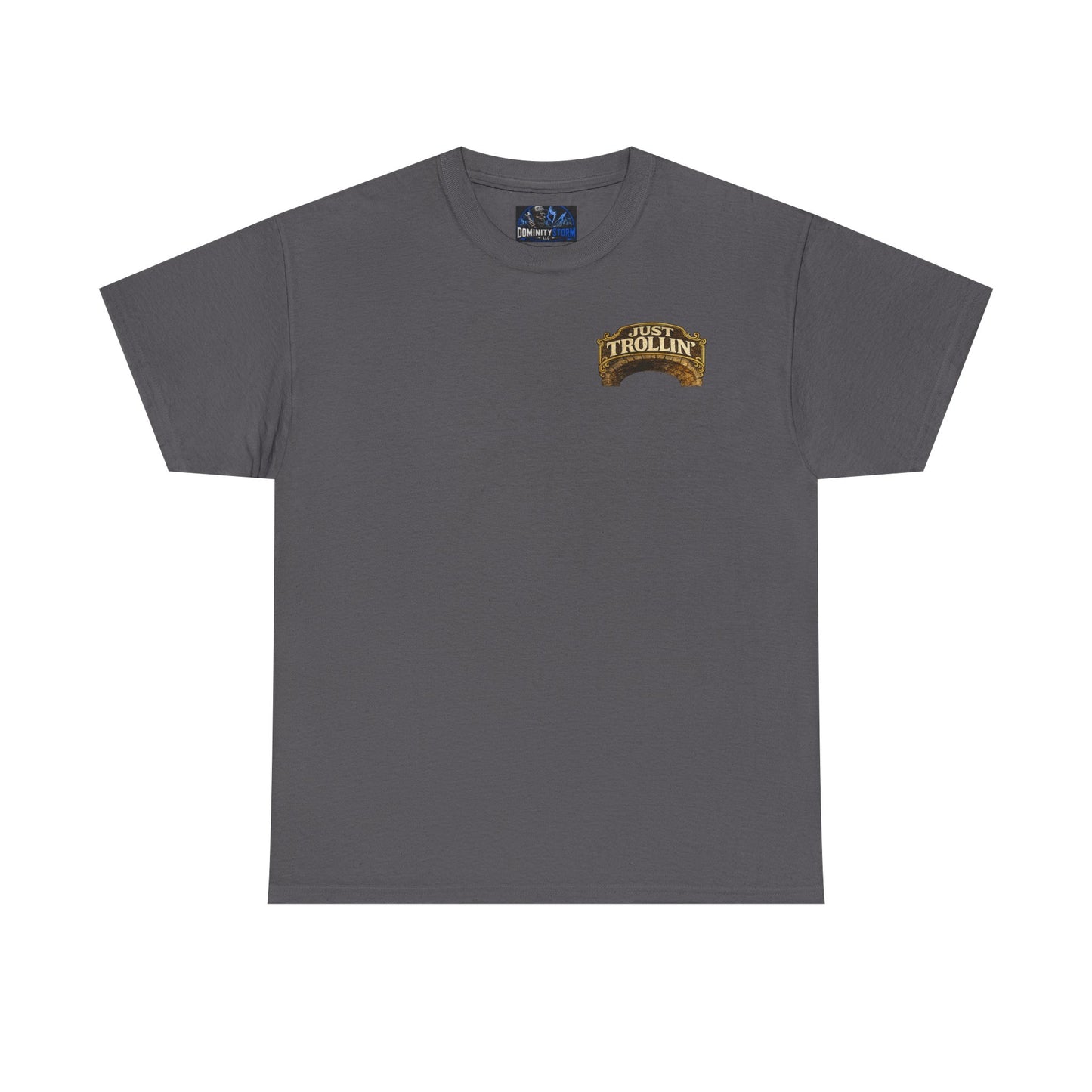 T-Shirt — "Just Trollin'" Vintage Fantasy Troll Graphic Tee