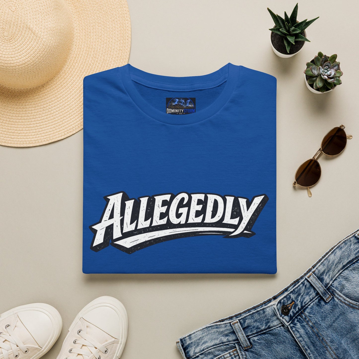 Allegedly Retro Script T-Shirt