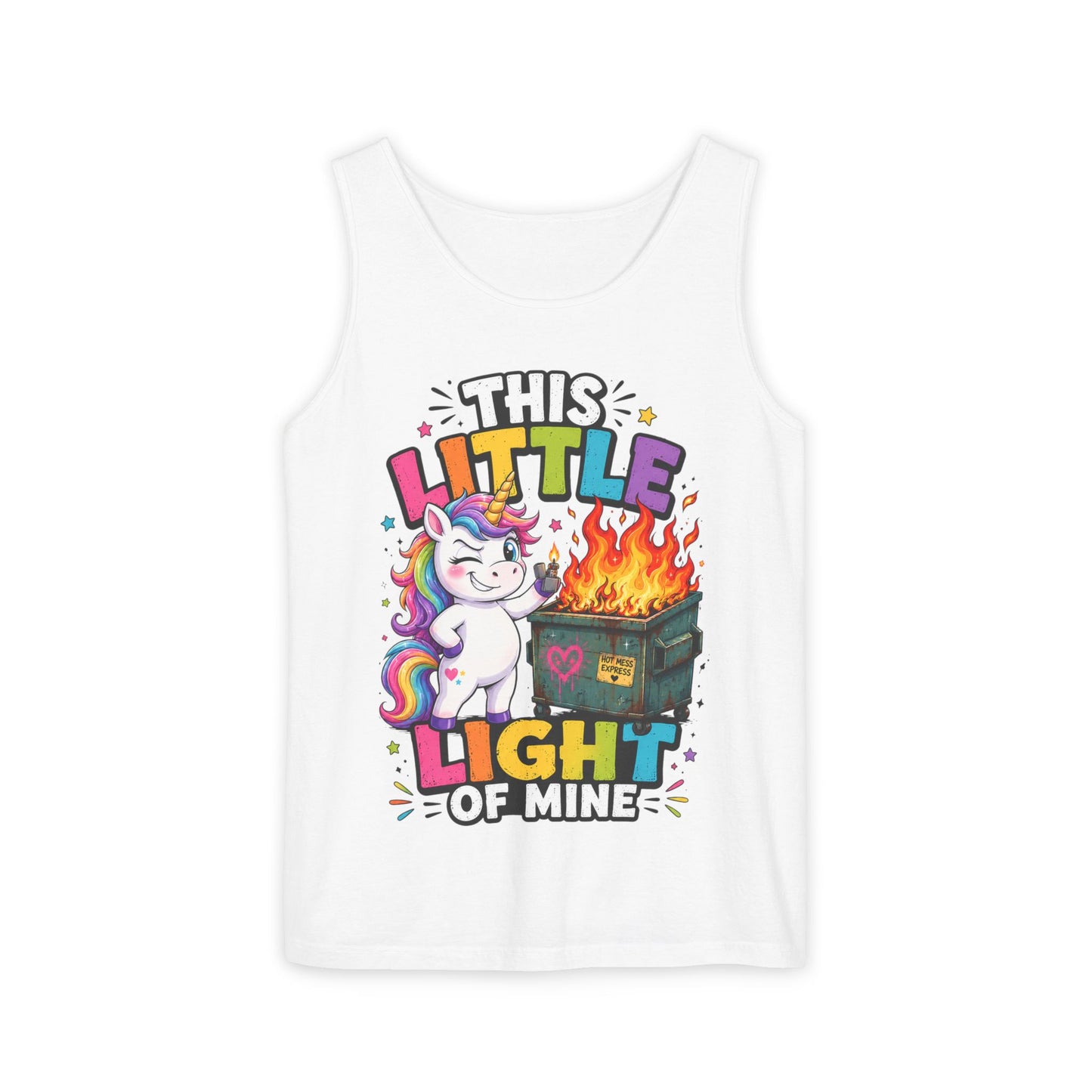 This Little Light Of Mine Unicorn Tank Top — Funny Vintage Unicorn Graphic Tank