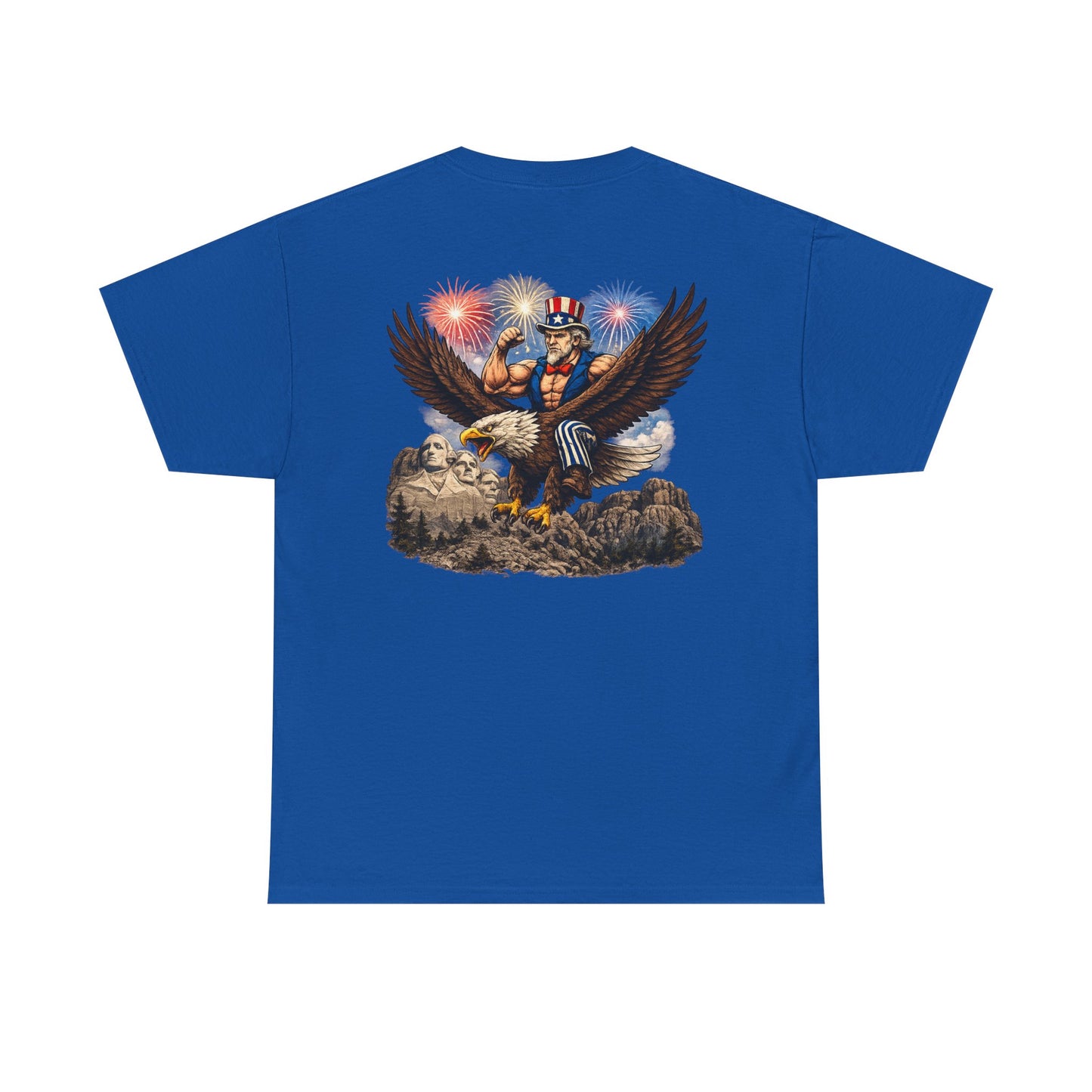 Patriotic Uncle Sam Eagle T-Shirt – 4th of July Fireworks Tee
