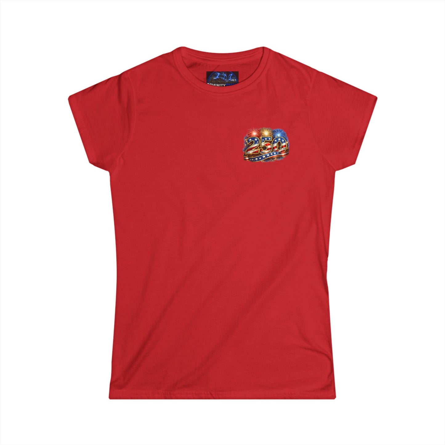 Graphic USA 250 Uncle Sam Strong Vintage Flag Women's Tee