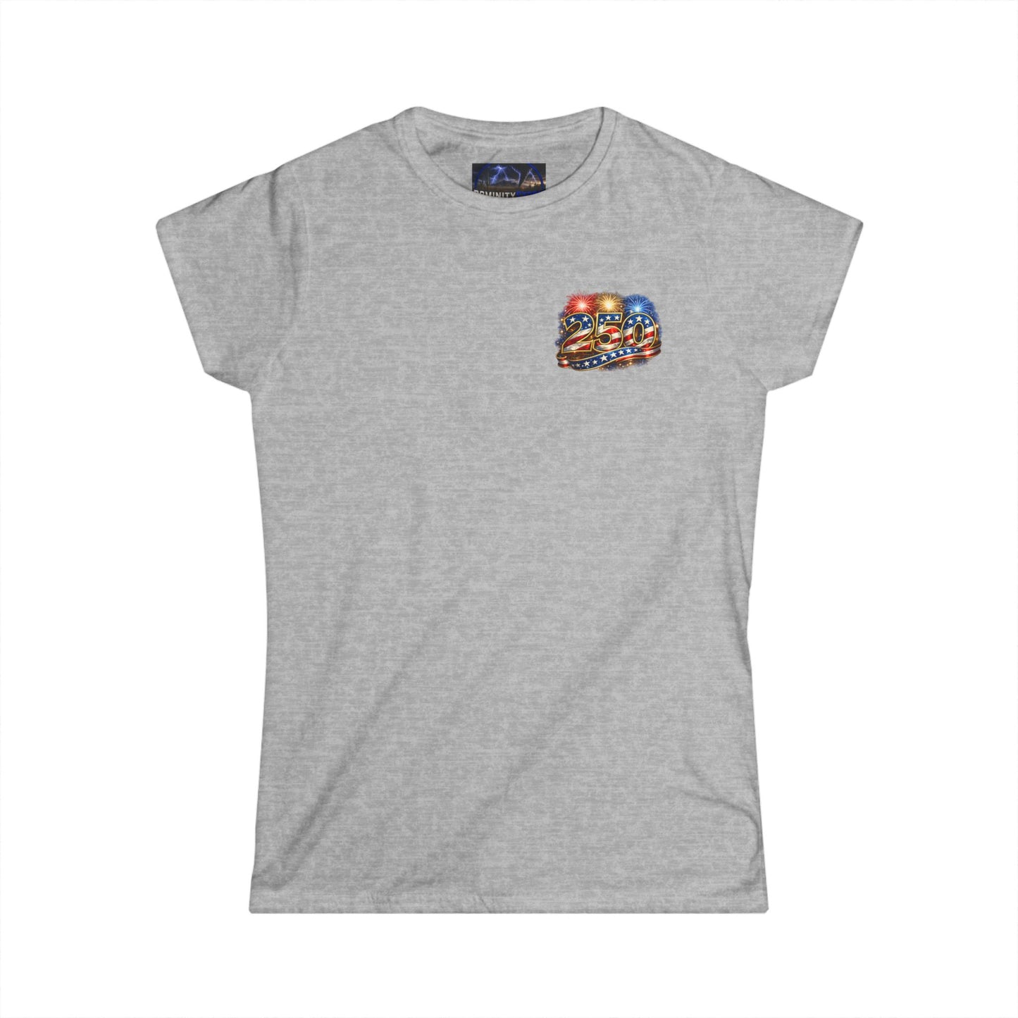 Graphic Women's Tee — Patriotic Uncle Sam Riding Bald Eagle with Fireworks