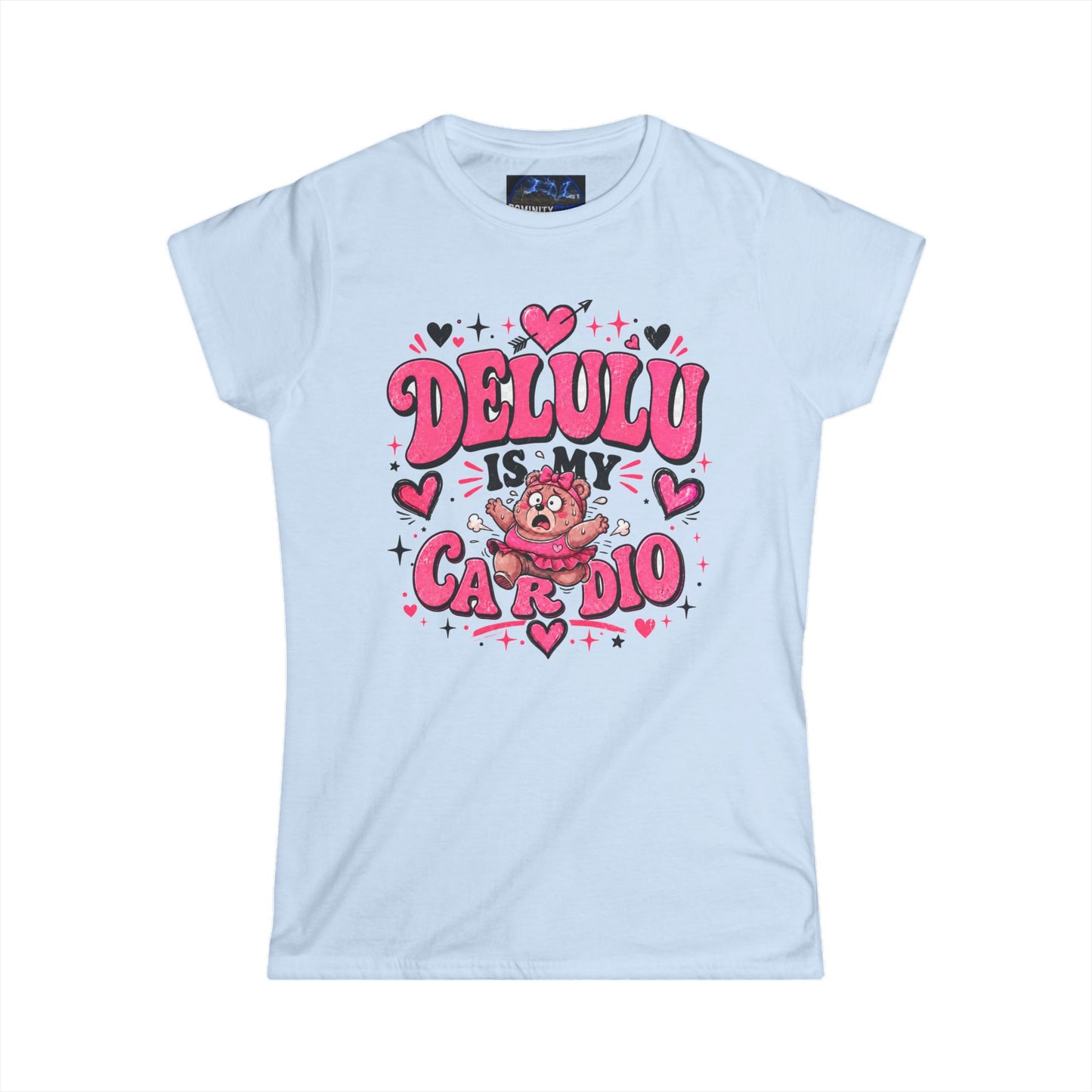 Graphic Women's Delulu Is My Cardio Soft Style Tee