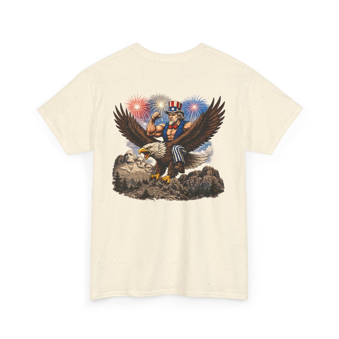 Patriotic Uncle Sam Eagle T-Shirt – 4th of July Fireworks Tee