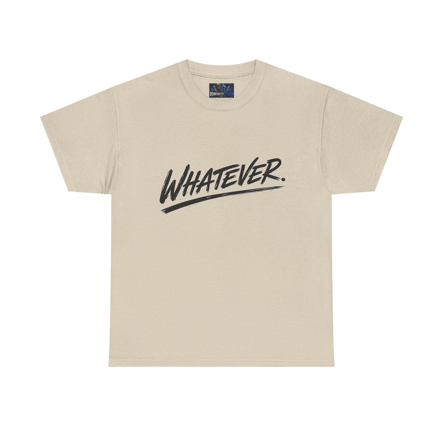 Whatever Graphic Tee — Casual Script Attitude T-Shirt