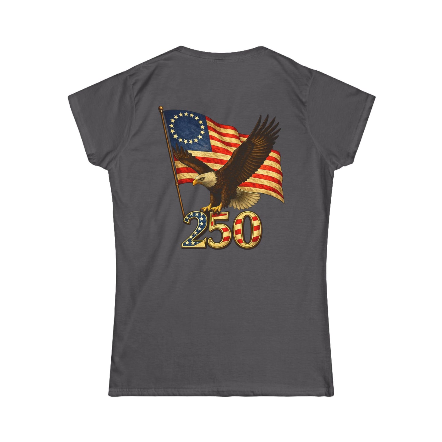 Graphic Patriotic Eagle Tee — 250th USA Flag Anniversary Women's T‑Shirt
