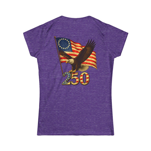 Graphic Patriotic Eagle Tee — 250th USA Flag Anniversary Women's T‑Shirt
