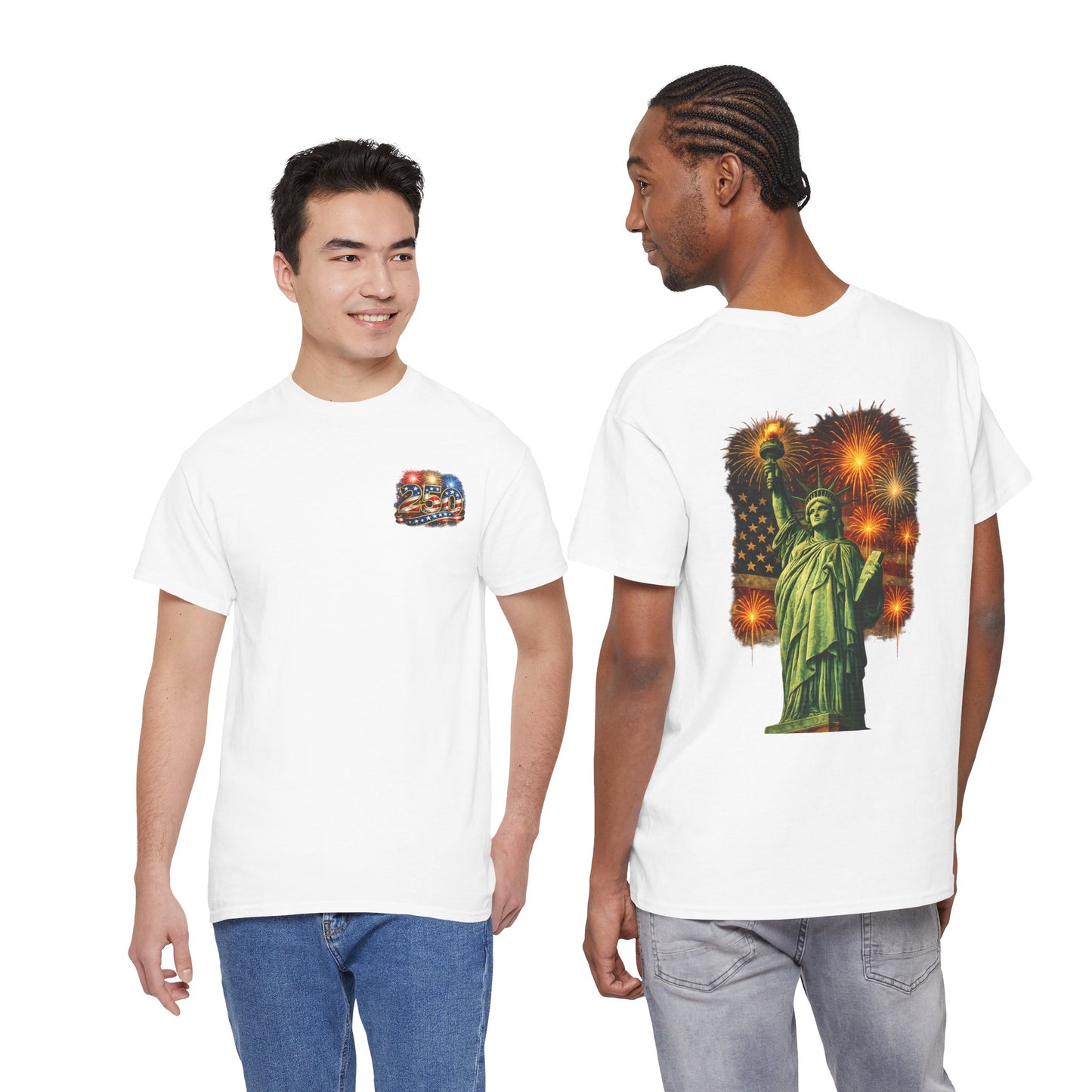 250 Years T-Shirt — Statue of Liberty Patriotic Anniversary Tee