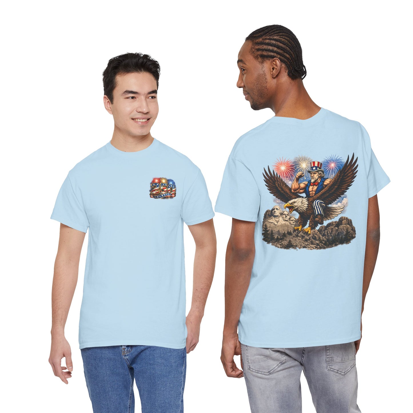 Patriotic Uncle Sam Eagle T-Shirt – 4th of July Fireworks Tee