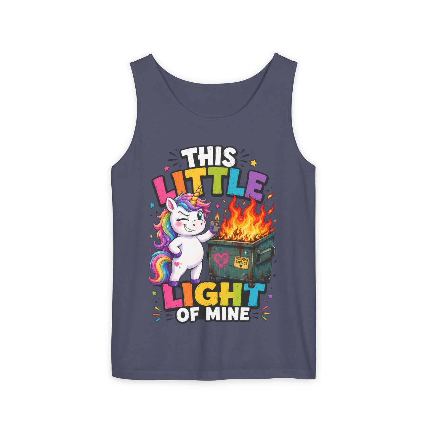 This Little Light Of Mine Unicorn Tank Top — Funny Vintage Unicorn Graphic Tank
