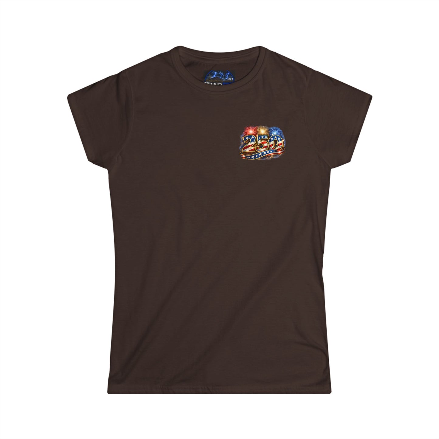 Graphic USA 250 Uncle Sam Strong Vintage Flag Women's Tee