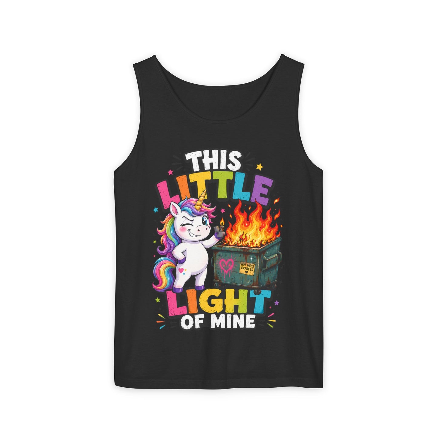 This Little Light Of Mine Unicorn Tank Top — Funny Vintage Unicorn Graphic Tank