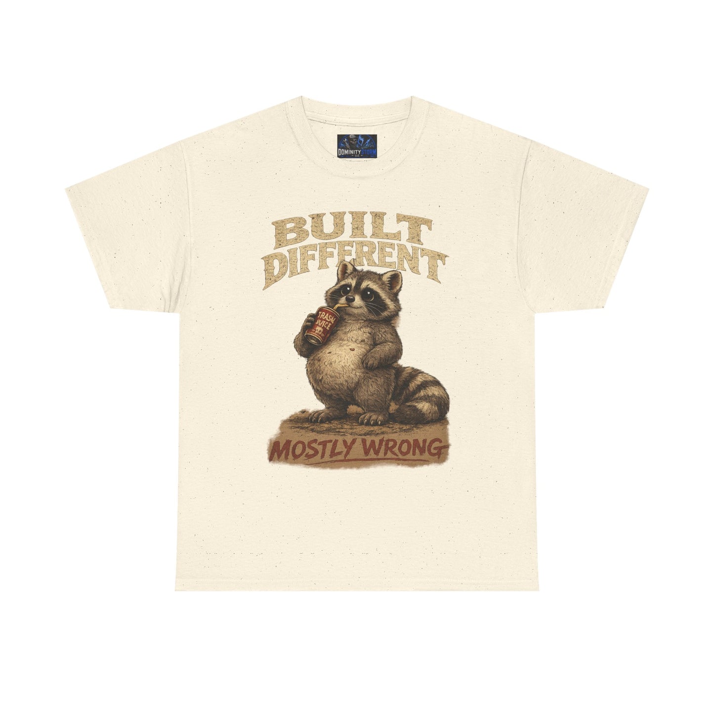 Raccoon 'Built Different, Mostly Wrong' Graphic Tee