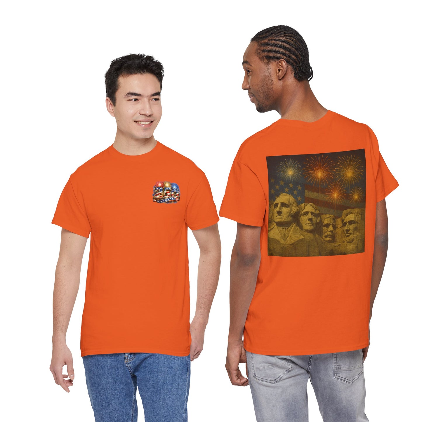 Mount Rushmore Fireworks T-Shirt – Patriotic Fourth of July Tee