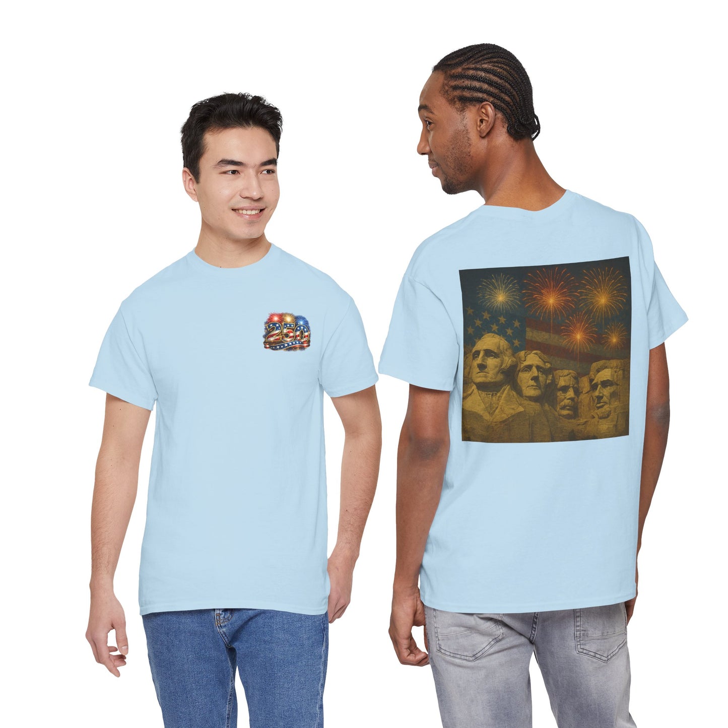 Mount Rushmore Fireworks T-Shirt – Patriotic Fourth of July Tee