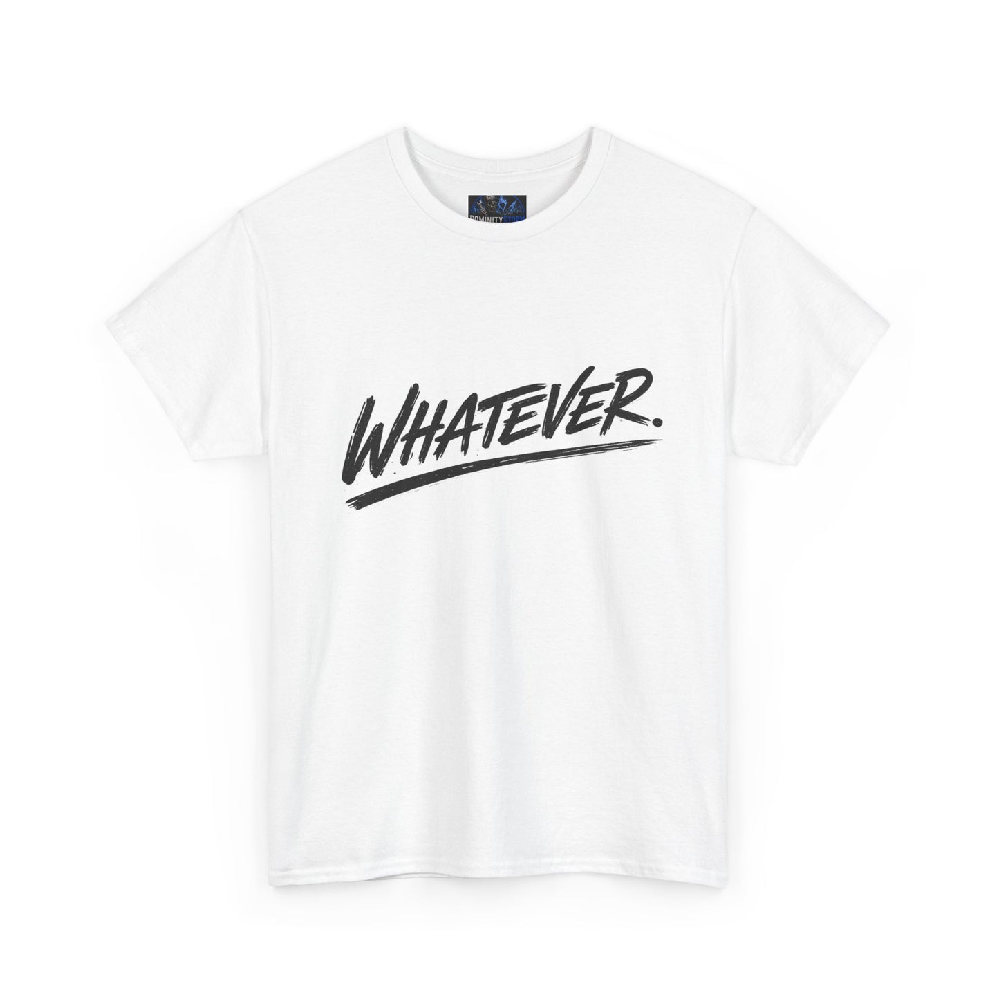 Whatever Graphic Tee — Casual Script Attitude T-Shirt