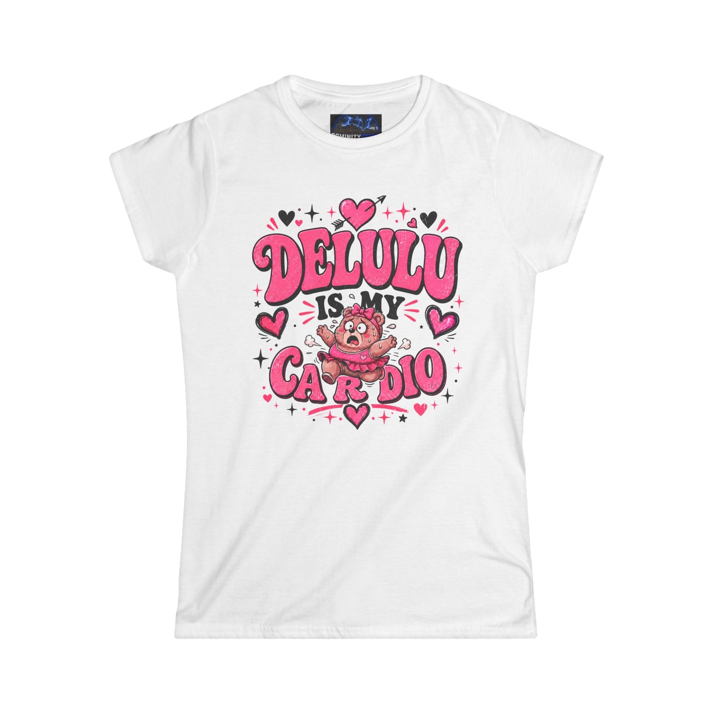 Graphic Women's Delulu Is My Cardio Soft Style Tee