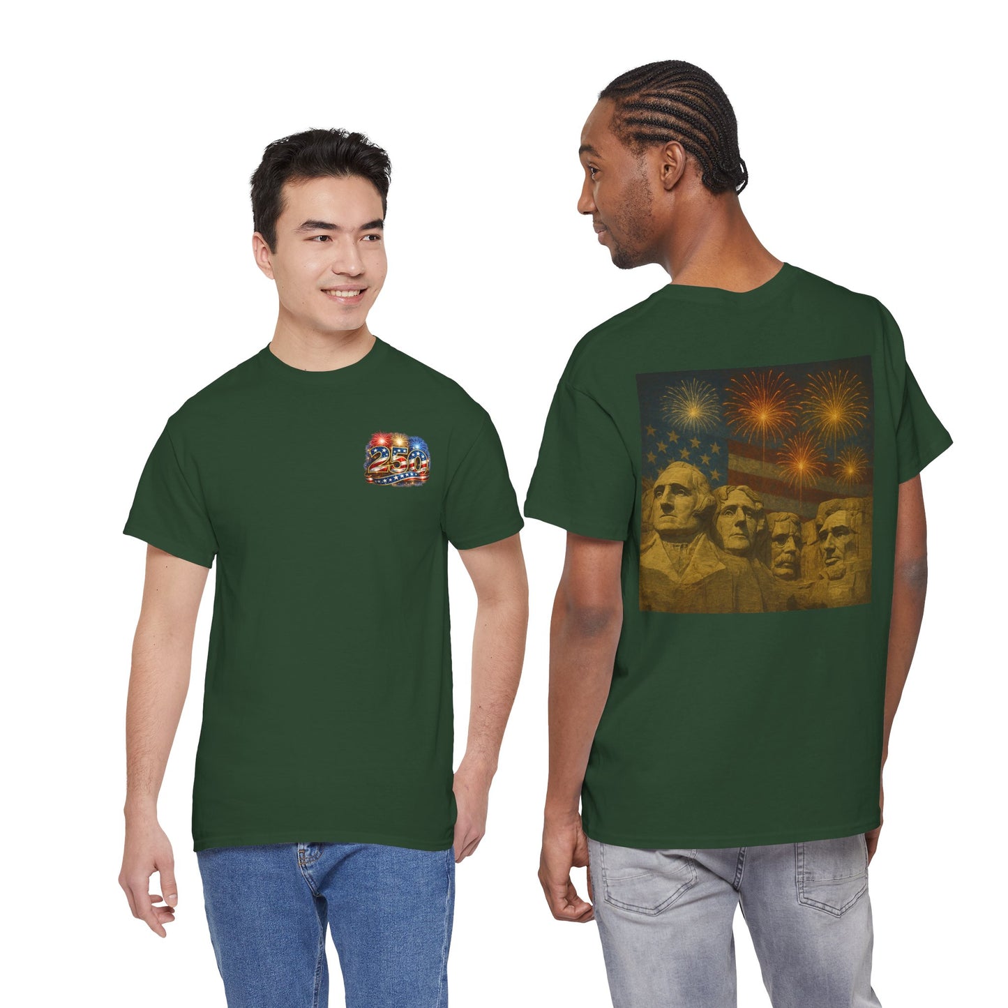 Mount Rushmore Fireworks T-Shirt – Patriotic Fourth of July Tee