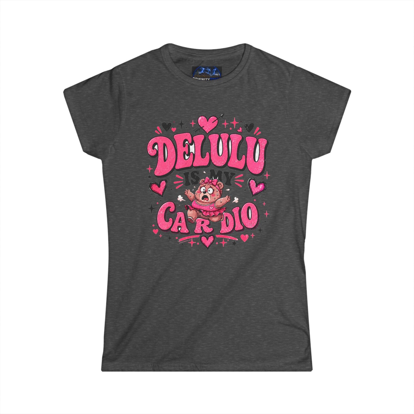 Graphic Women's Delulu Is My Cardio Soft Style Tee