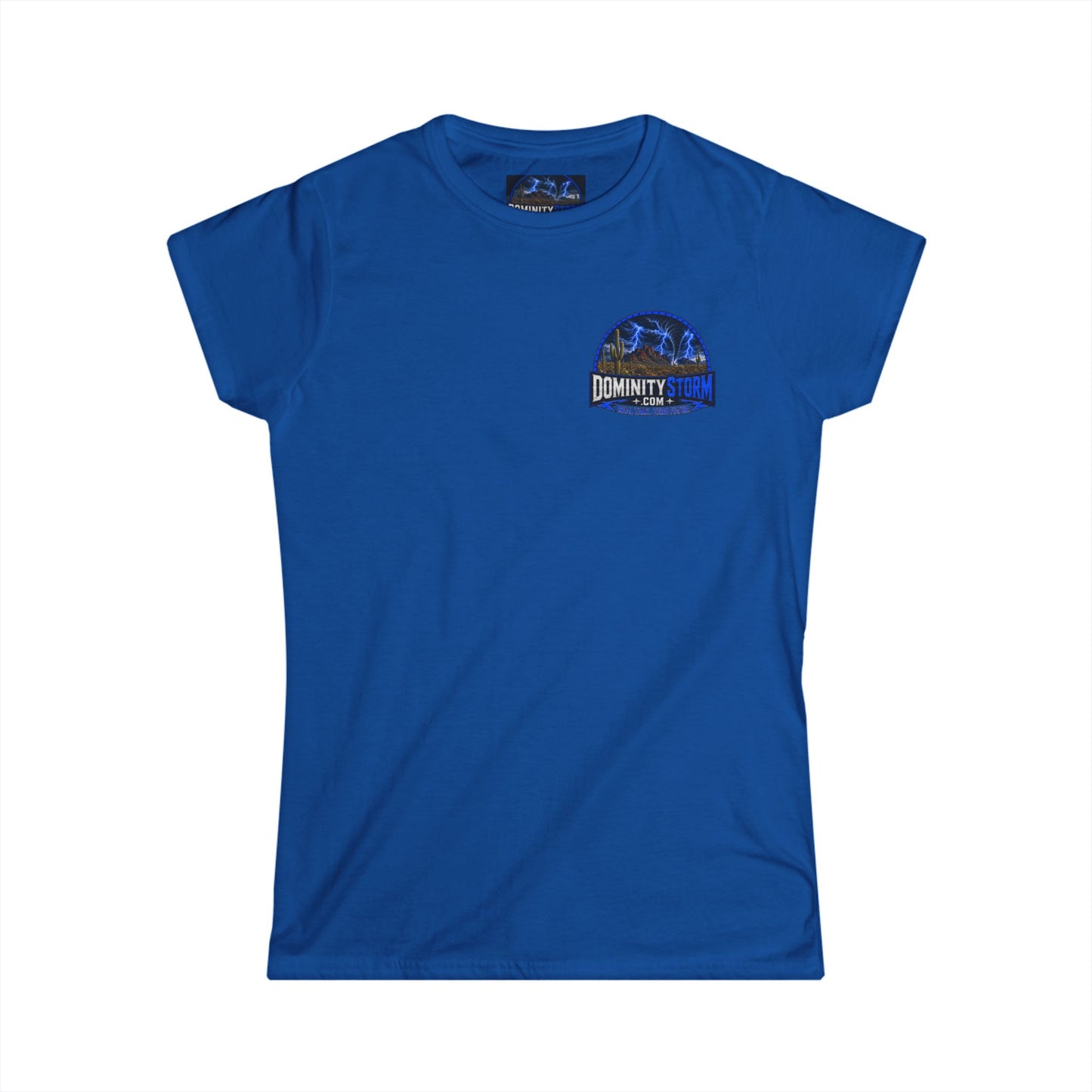 A DominityStorm Lightning Logo Tee — Women's Graphic T‑Shirt