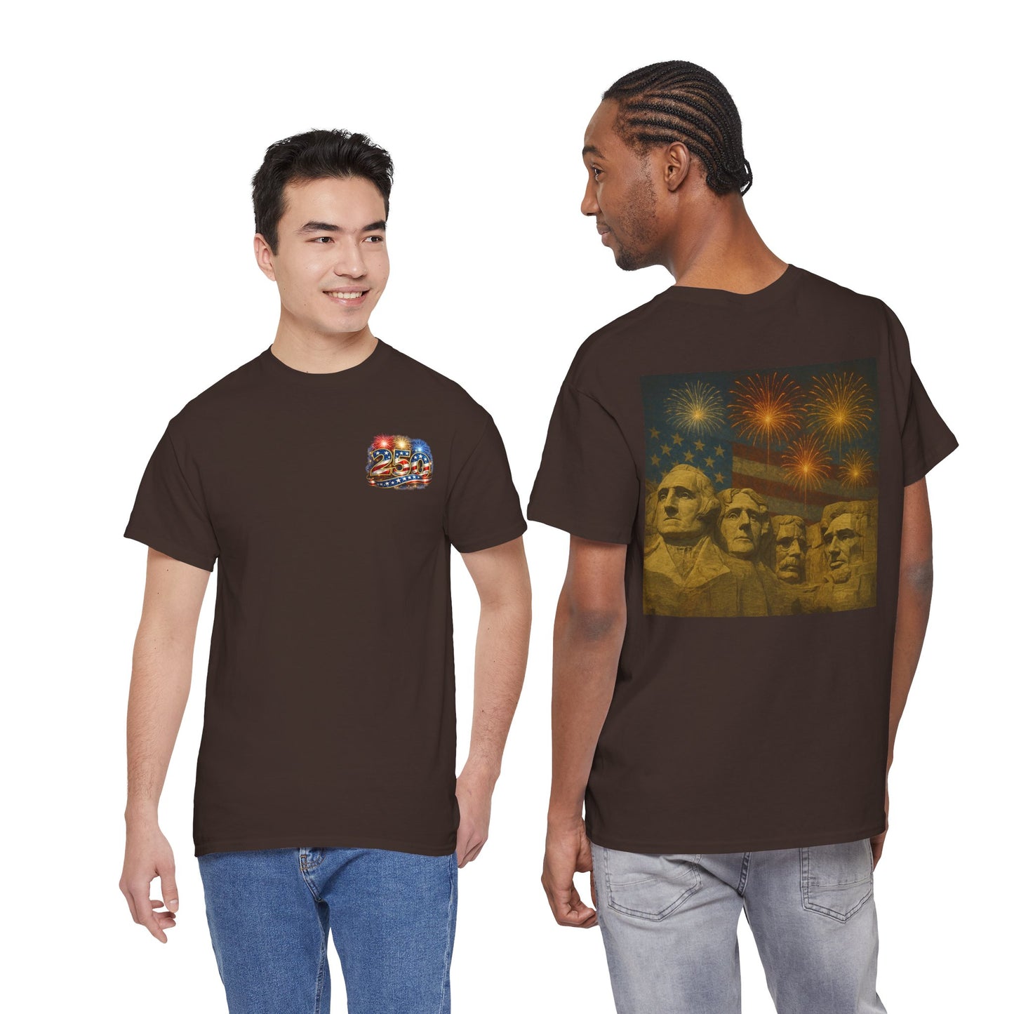 Mount Rushmore Fireworks T-Shirt – Patriotic Fourth of July Tee