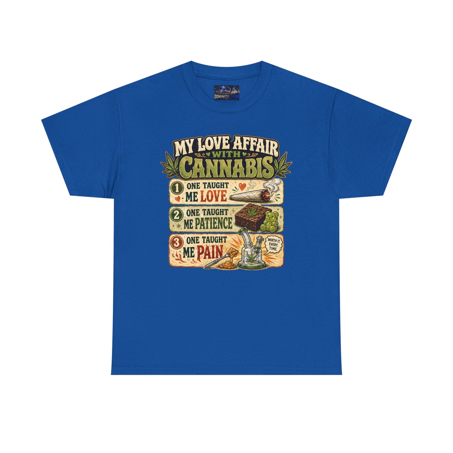 Cannabis Love Affair T-Shirt — "My Love Affair With Cannabis" Graphic Tee