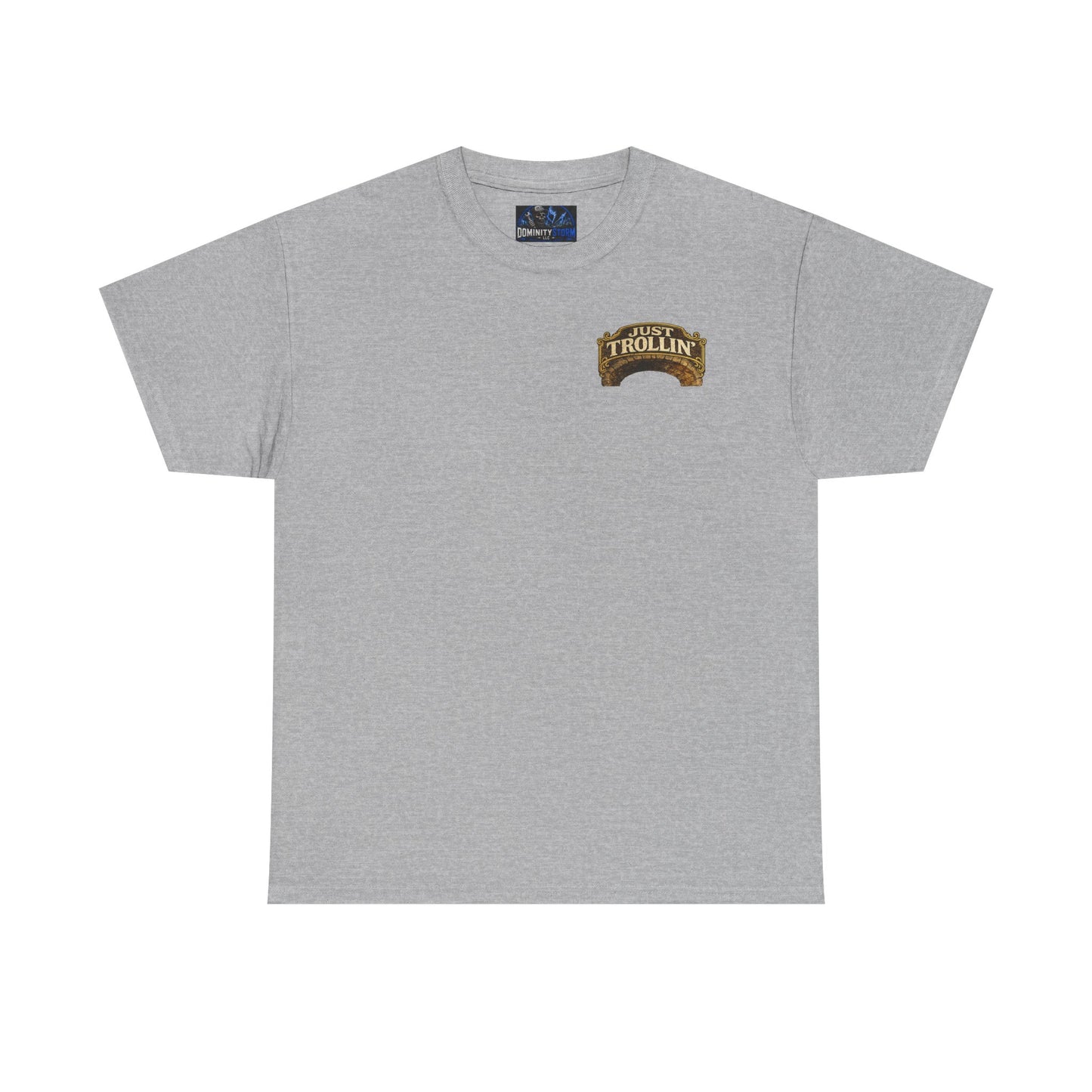T-Shirt — "Just Trollin'" Vintage Fantasy Troll Graphic Tee