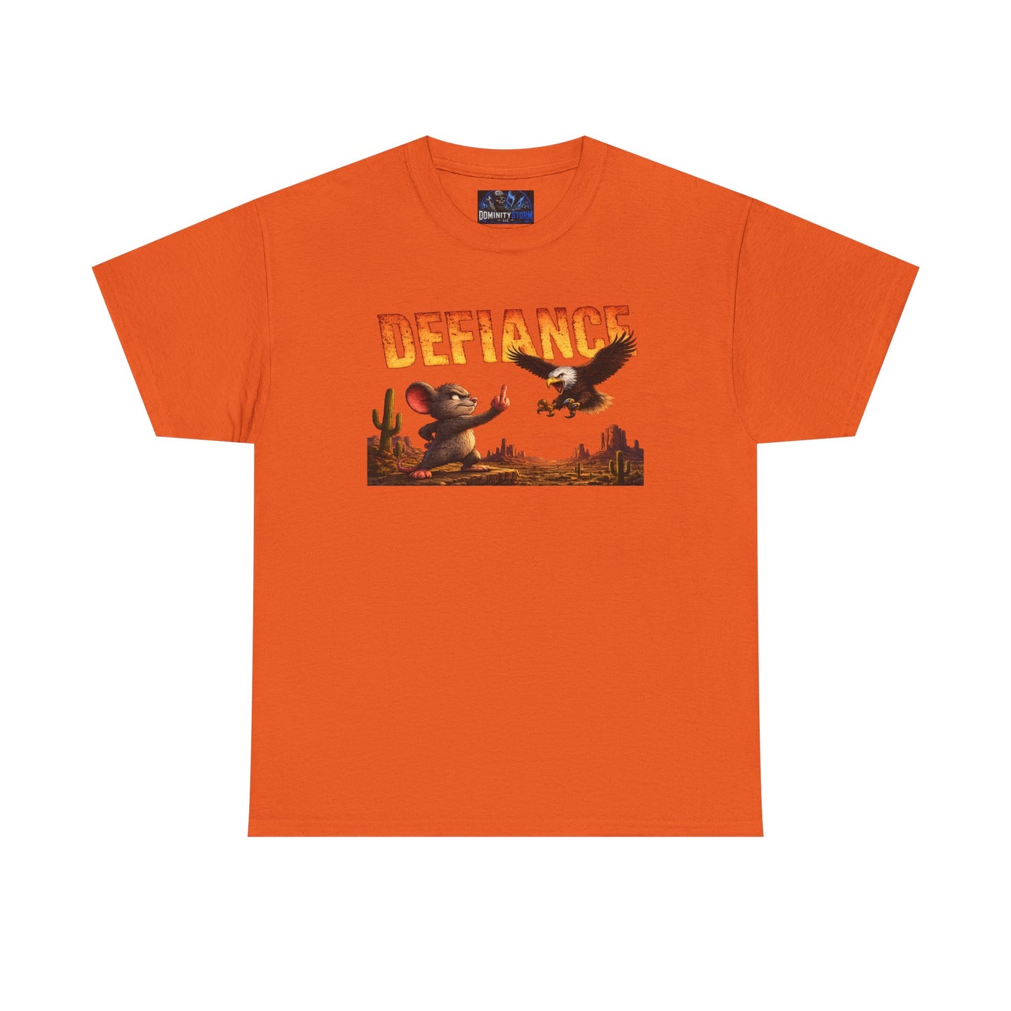 Defiance Desert Tee — Western Eagle & Cowboy Graphic T-Shirt