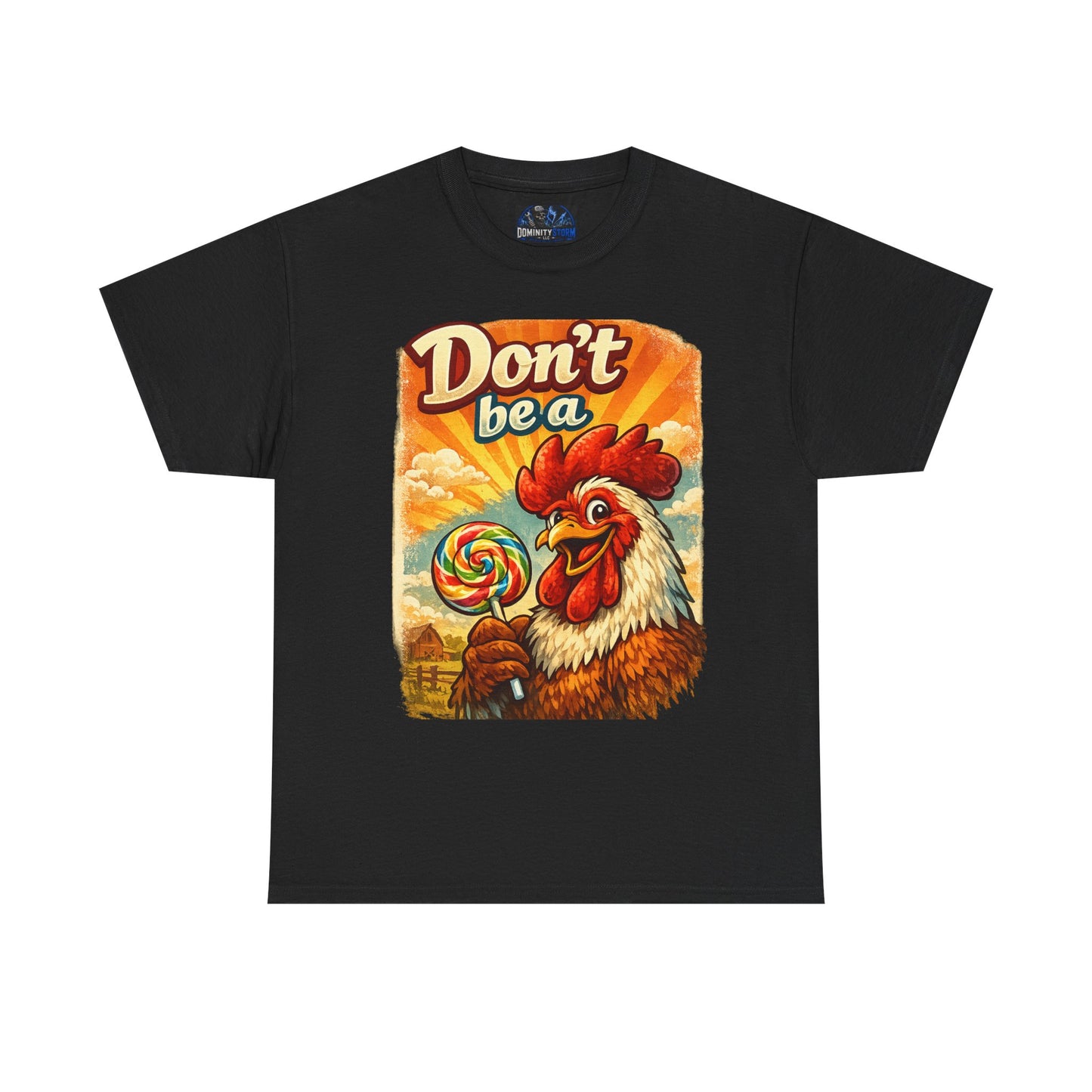 Rooster 'Don't Be a' Graphic Tee – Retro Farmyard Humor T-Shirt