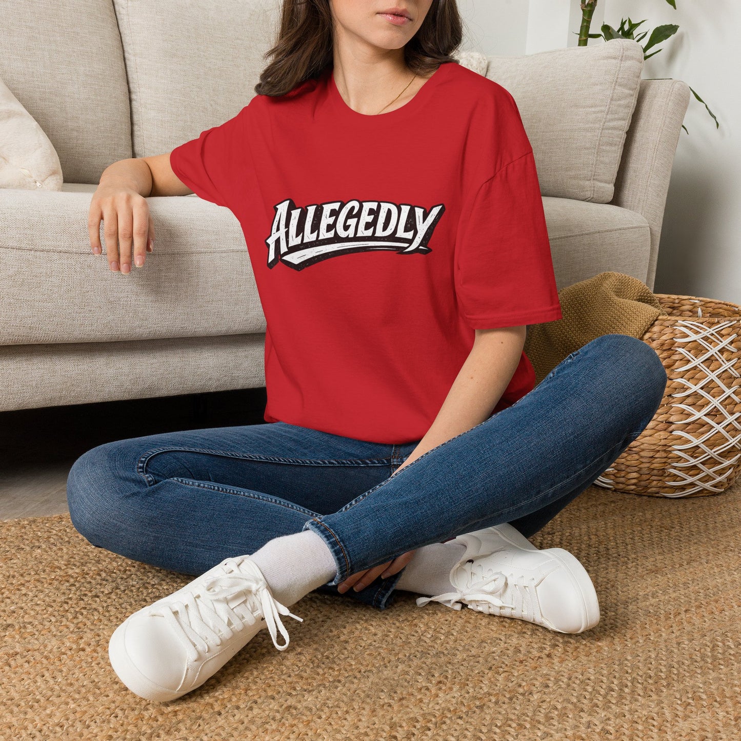 Allegedly Retro Script T-Shirt