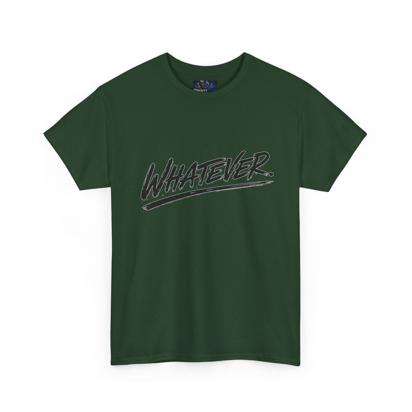 Whatever Graphic Tee — Casual Script Attitude T-Shirt