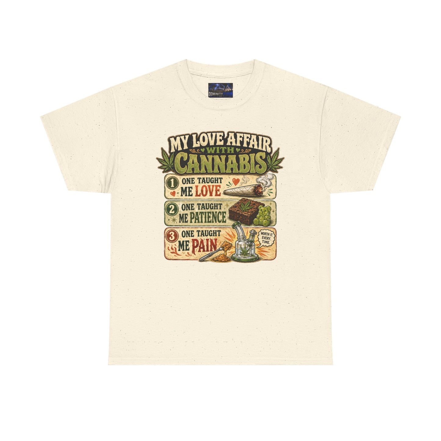 Cannabis Love Affair T-Shirt — "My Love Affair With Cannabis" Graphic Tee