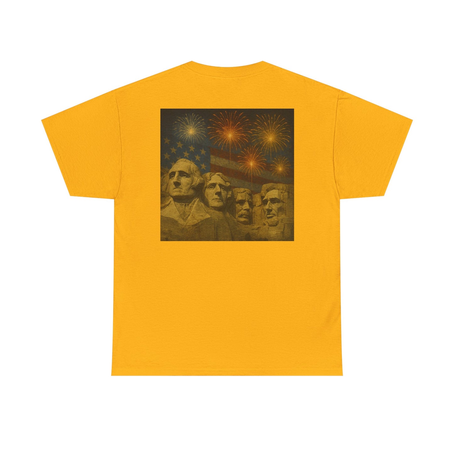 Mount Rushmore Fireworks T-Shirt – Patriotic Fourth of July Tee