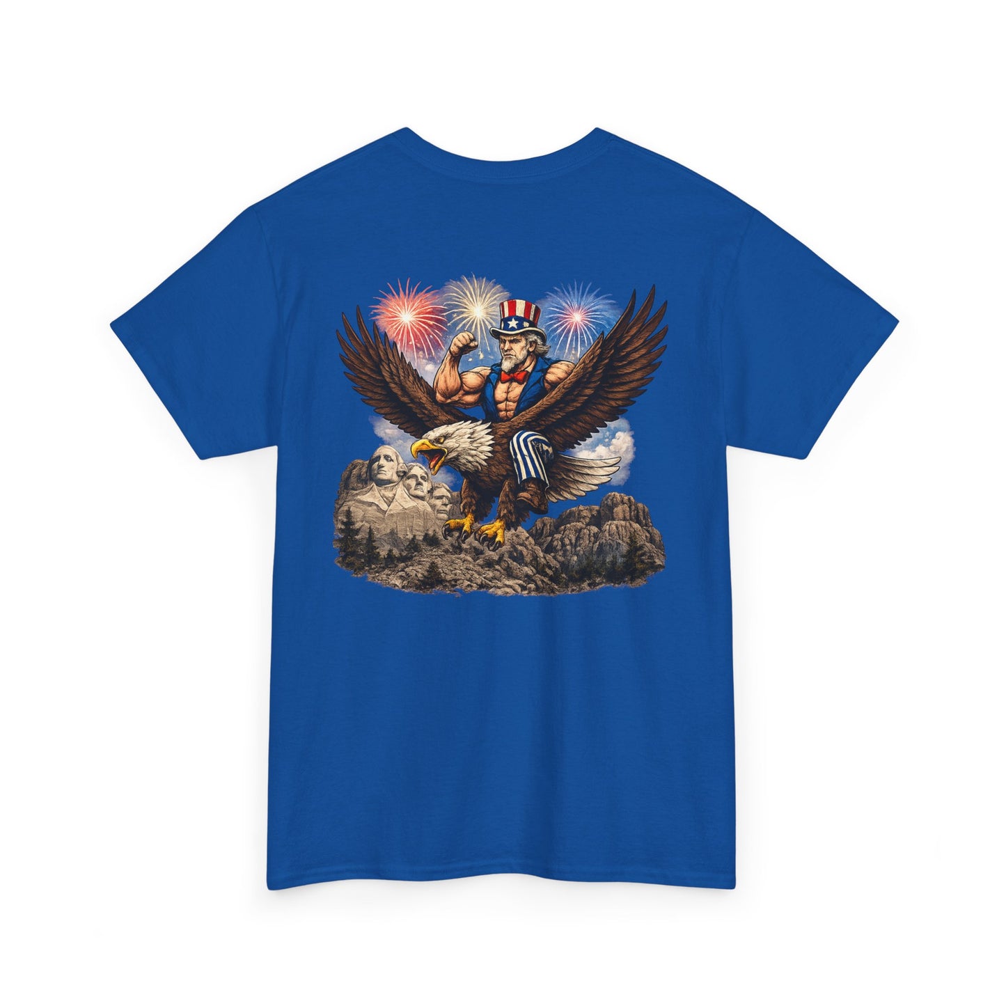 Patriotic Uncle Sam Eagle T-Shirt – 4th of July Fireworks Tee