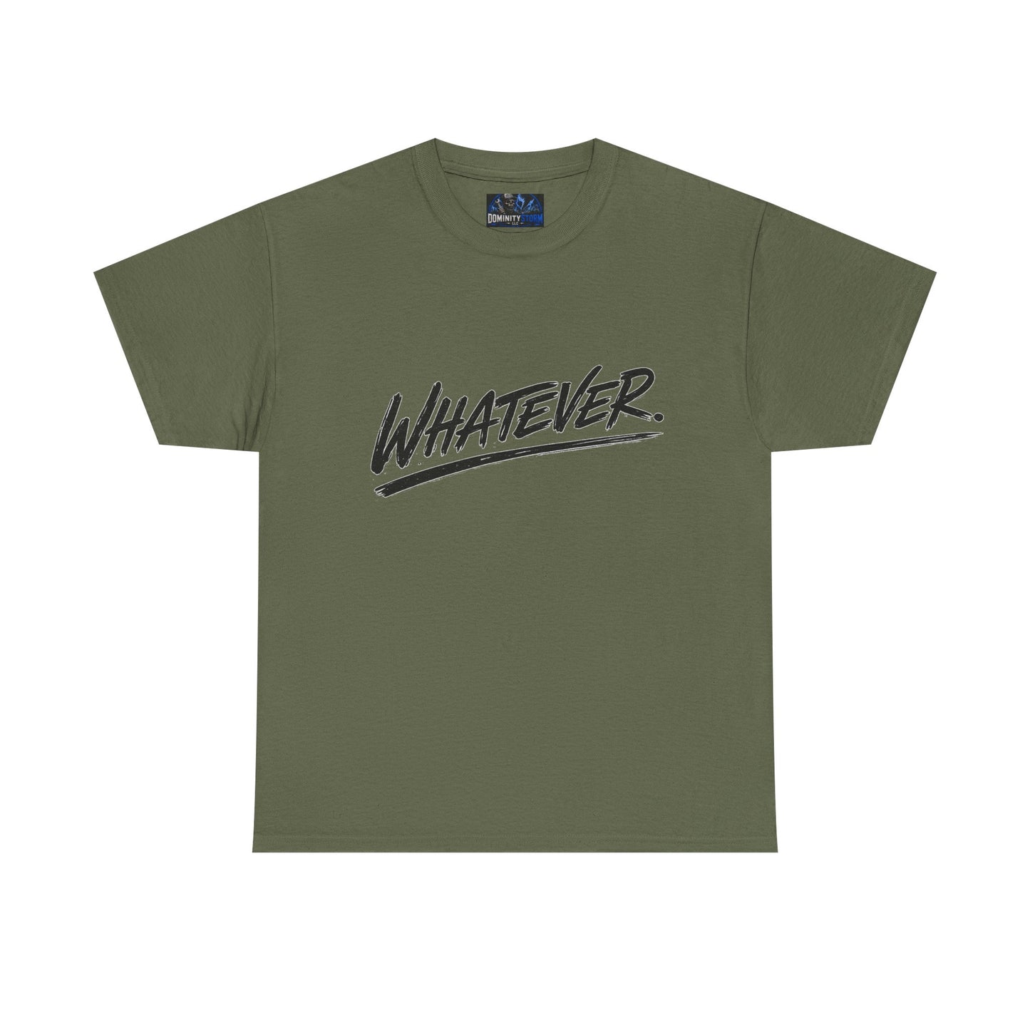 Whatever Graphic Tee — Casual Script Attitude T-Shirt
