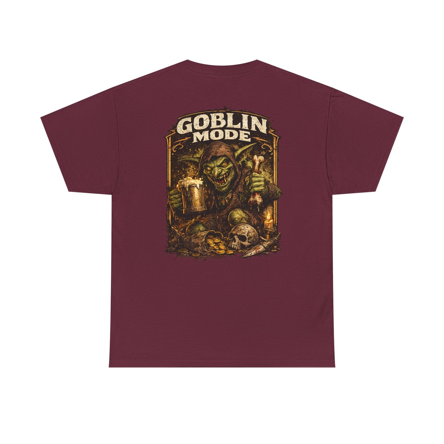 Goblin Mode Tee — Fantasy Goblin Skull Graphic T-Shirt