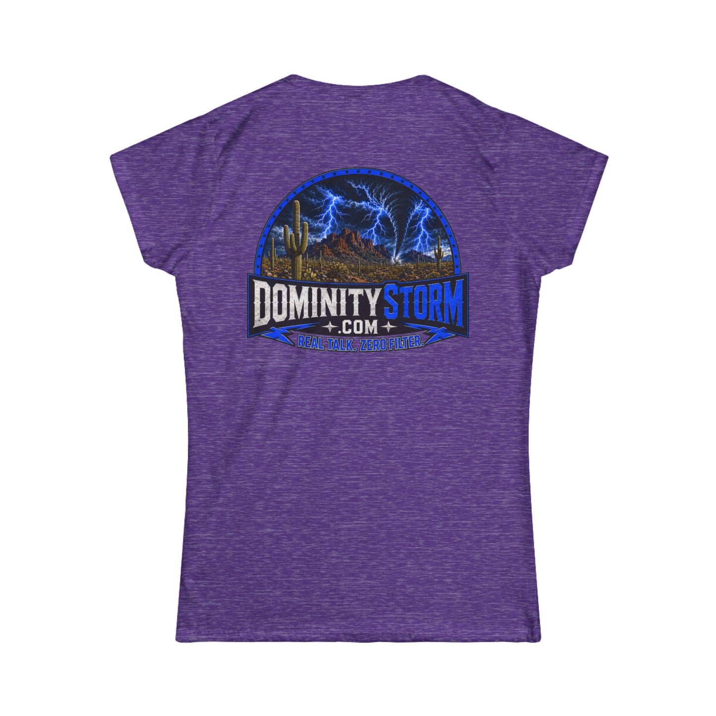 A DominityStorm Lightning Logo Tee — Women's Graphic T‑Shirt