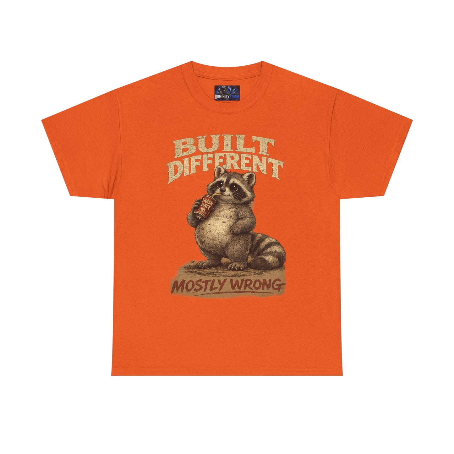 Raccoon 'Built Different, Mostly Wrong' Graphic Tee