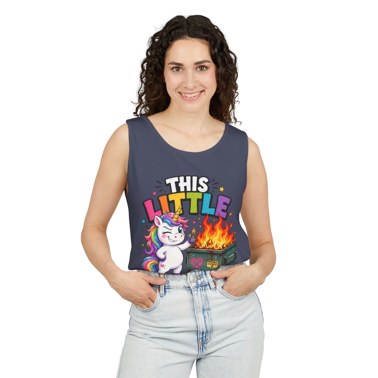 This Little Light Of Mine Unicorn Tank Top — Funny Vintage Unicorn Graphic Tank