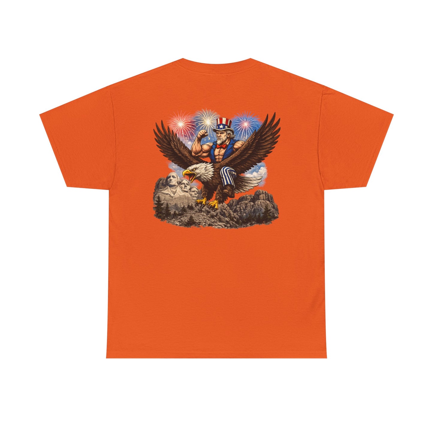 Patriotic Uncle Sam Eagle T-Shirt – 4th of July Fireworks Tee