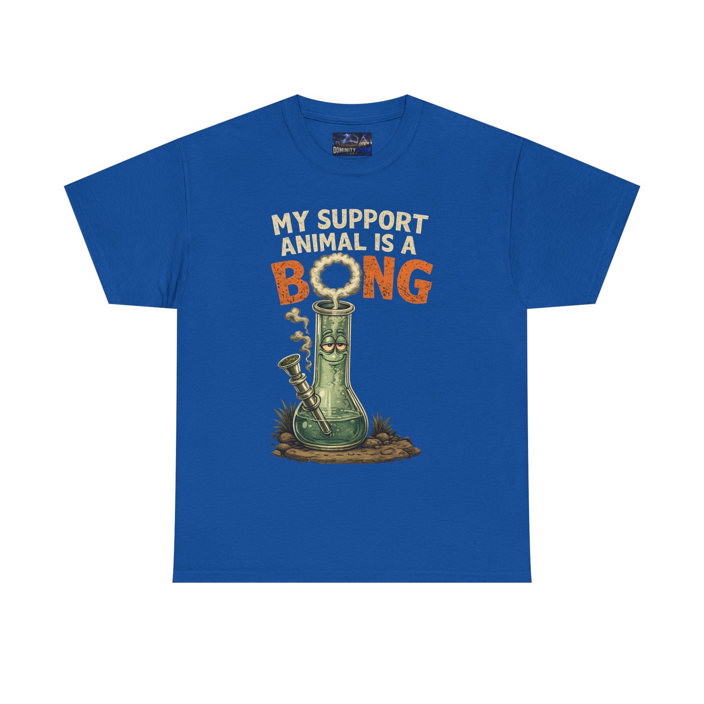 My Support Animal Is A Bong T‑Shirt — Funny Cannabis Graphic Tee