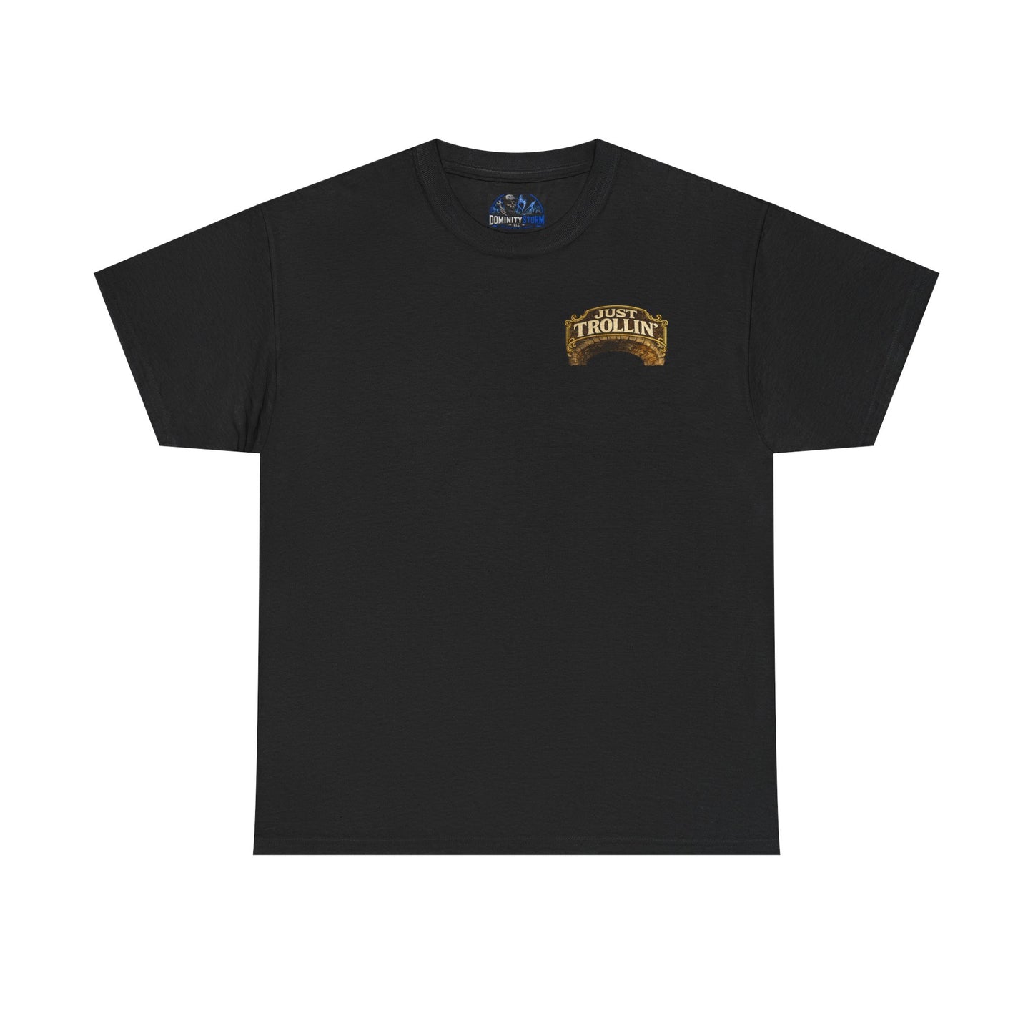 T-Shirt — "Just Trollin'" Vintage Fantasy Troll Graphic Tee